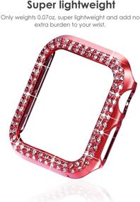img 1 attached to NewWays Bling Cases Compatible For Apple Watch 38Mm 40Mm 42Mm 44Mm