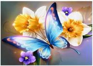 diamond painting embroidery butterfly flower logo