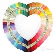 img 1 attached to 🌈 Rainbow Color Embroidery Floss Set - 50 Skeins | Cross Stitch Thread | Cotton Friendship Bracelet String | Craft Yarn for Bracelets, Cross Stitch, and Embroidery Projects review by Barbara Simmons