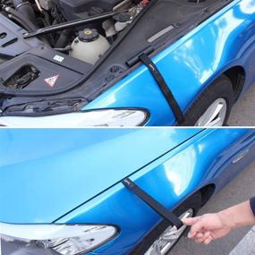 img 1 attached to 🚣 Convenient Quick Hood Loops for Securing Kayak Tie Down Anchor Straps - Ideal Canon Transport Accessories for Car Hoods and Trunks (2 Pack)