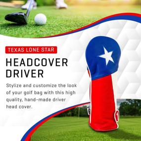 img 3 attached to Pins &amp; Aces Texas Golf Club Head Cover - Handmade Leather Lone Star Design Headcovers - Premium TX Pride Styled, Tour Quality Covers - Style and Personalize Your Golf Bag