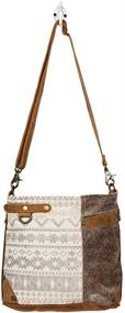 img 1 attached to 👜 Myra Bag: Stylish Upcycled Cowhide Shoulder Handbags & Wallets for Women