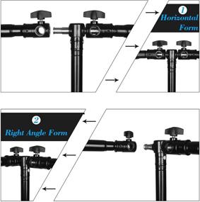 img 1 attached to 🎬 EMART Heavy Duty 20 Ft x 10 Ft Photography Backdrop Stand with Adjustable Support System, 3 Stands, 8 Spring Clamps, and Carrying Bag - Perfect for Photo and Video Studio".