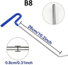 img 3 attached to 🚗 Инструменты для удаления вмятин без покраски 4Pcs Kits для ремонта повреждений от града и ударов по дверям автомобиля - Ручные инструменты (4 штуки)