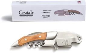 img 4 attached to Prestige Waiters Corkscrew By Coutale Sommelier - Naturalwood - Premium 🍷 French Patented Double Lever Wine Opener: Ideal Bartender Tool and Gift Option