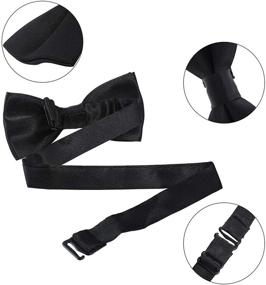 img 1 attached to Набор подтяжек и галстука для детей с регулируемой резинкой - классический набор аксессуаров для мальчиков и девочек от 6 месяцев до 13 лет