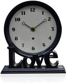 img 4 attached to 🕒 Non-Ticking Clumsy Pets Love Table Clock - 6.5 Inches Desk Clock Battery Operated with Quartz Movement and HD Glass for Bedroom, Living Room, and Office Decor