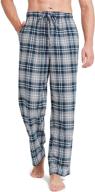 👖 sioro men's flannel sleepwear lounge pants - comfortable loungewear bottoms logo