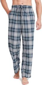 img 4 attached to 👖 SIORO Men's Flannel Sleepwear Lounge Pants - Comfortable Loungewear Bottoms