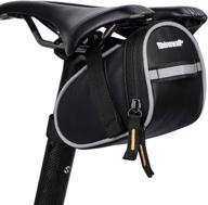 🚲 bike saddle bag for repair tool kits - rhinowalk bicycle under seat storage pack with reflective strap for mountain/road bike accessories logo