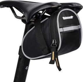 img 4 attached to 🚲 Bike Saddle Bag for Repair Tool Kits - Rhinowalk Bicycle Under Seat Storage Pack with Reflective Strap for Mountain/Road Bike Accessories