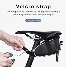 img 1 attached to 🚲 Bike Saddle Bag for Repair Tool Kits - Rhinowalk Bicycle Under Seat Storage Pack with Reflective Strap for Mountain/Road Bike Accessories