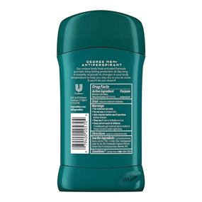 img 3 attached to 👨 Degree Men Cool Comfort Antiperspirant Deodorant Stick - 48 Hour Protection, Non-Irritating Formula, 2.7 oz (Pack of 6)