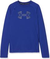 👕 мальчики под брендом "under armour" графитовая спортивная одежда с утеплителем heatgear и активная экипировка логотип