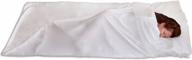 🛏️ allersac premium travel sheet: comfortable 100% cotton, single size, classic white logo