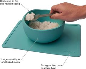 img 3 attached to 🥣 Experience Mess-Free Meals with the Modaliv Scooper Silicone Placemat Suction