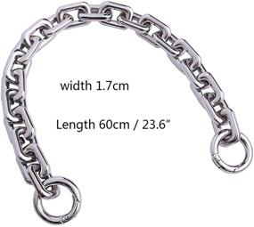 img 3 attached to 👜 Tourdream Heavy Chunky Bag Chain - Metal Purse Handle Handbag Shoulder Strap Replacement - Dumpling Cloud Pouch Chain