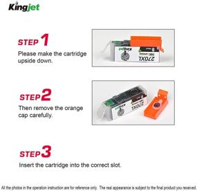 img 1 attached to 🖨️ High-Yield Kingjet Compatible Ink Cartridge Replacement for Canon PGI-270 CLI-271: 3 Sets with Gray (6 Color) for Pixma MG7720 TS8020 TS9020 Printer