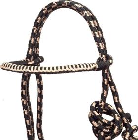 img 1 attached to Southwestern Equine Braided Halter Black