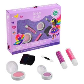 img 1 attached to 🦋 Luna Star Naturals Klee Kids 4 PC Makeup Up Kits with Compacts (Butterfly Fairy) - Let Your Little Ones Embrace their Inner Fairies with this All-Natural Makeup Set