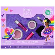 🦋 luna star naturals klee kids 4 pc makeup up kits with compacts (butterfly fairy) - let your little ones embrace their inner fairies with this all-natural makeup set logo
