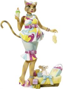img 1 attached to 🐱 8-Inch Kurt Adler Alley Cats Resin Katty Diva New Mommy Tablepiece