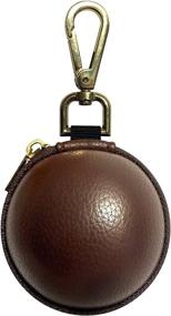 img 1 attached to 🎱 Ballsak Pro - Brass/Brown - Clip-on Cue Ball Case: Ultimate Cue Ball Bag with Extra Strong Strap Design!