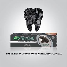 img 3 attached to Dabur Activated Charcoal Herbal Toothpaste - Teeth Whitening, 100ml