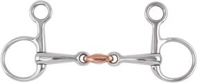 img 1 attached to 🐴 Enhance Your Horse's Comfort and Performance with the Shires Hanging Cheek Copper Lozenge Snaffle