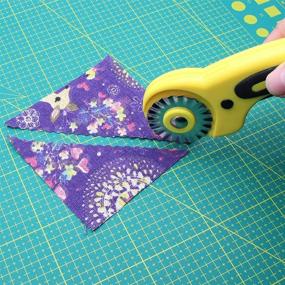 img 3 attached to 🔪 AUTOTOOLHOME 45mm Wavy Rotary Cutter: 10pc Pinking Blades, Ideal for Fabric, Paper, Leather & Sewing Projects