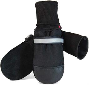 img 3 attached to 🐾 Muttluks Original Fleece-Lined Dog Boots: Warm Cozy Socks for Dogs, Puppies - Stretchy Adjustable Pet Booties with Leather Soles & Reflective Straps - Itty Bitty to XXL Sizes - 4 Pack!