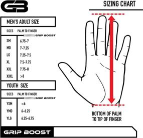 img 1 attached to Grip Boost Stealth Football Gloves Sports & Fitness and Team Sports