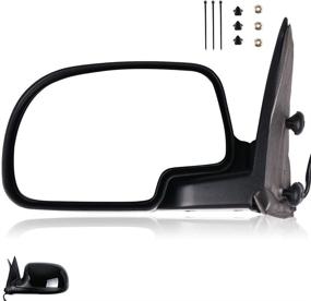 img 4 attached to SCITOO Driver Side Door Mirror, Compatible with 2003-2007 Chevy Silverado, Suburban, Tahoe, GMC Sierra, Yukon (2007 Classic), Power Adjusted Heated Manual Folding - Enhanced SEO