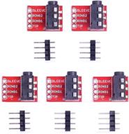 модуль разъема для наушников onyehn trrs 3.5 мм (5 штук) для arduino - расширение функциональности подключения аудио наушников, видео и mp3 логотип