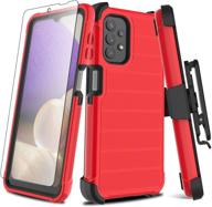 leptech galaxy a32 5g case with soft tpu screen protector cell phones & accessories logo