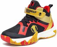 🏀 lightweight breathable girls' basketball shoes for athletic performance - big wasp logo