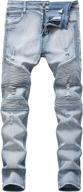 wedama distressed skinny wrinkled stretch boys' clothing via jeans logo