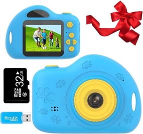 img 4 attached to Toys For 4-8 Year Old Boys Kids Camera Gifts For Children Compact Cartoon Camcorder With 1080P And 2