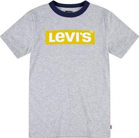 img 4 attached to Levis Boys Graphic T Shirt Peacoat