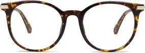 img 3 attached to 👓 Stay Focused with SOJOS Retro Round Blue Light Blocking Gaming Glasses SJ5134