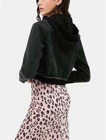 img 1 attached to TheSimple Womens Cropped Layered Hoodie Women's Clothing in Coats, Jackets & Vests