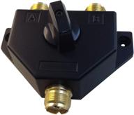 📻 tw-102 2-position coaxial switch for ham cb or hf/vhf/uhf radios - dual-band antenna switch with uhf female (so-239) connector, plated golden logo