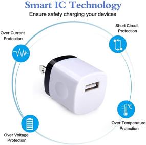 img 1 attached to 10-Pack USB Wall Charger HOOTEK 1A/5V Single Port Cube Power Adapter Charging Block Box for iPhone 13 12 11 Pro Max/XR/XS/X/8, Samsung Galaxy S20 Ultra 5G, Moto, Android Phones