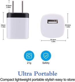 img 3 attached to 10-Pack USB Wall Charger HOOTEK 1A/5V Single Port Cube Power Adapter Charging Block Box for iPhone 13 12 11 Pro Max/XR/XS/X/8, Samsung Galaxy S20 Ultra 5G, Moto, Android Phones