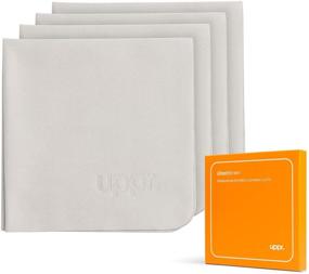 img 4 attached to UPPERCASE Designs Microfiber Cleaning Cloth for Glasses, Tablet, Laptop Screens, Phone Screens, Camera Lenses - GhostBlanket (4 Pack)