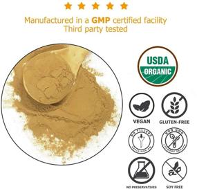 img 2 attached to 🌱 Premium Longjack Powder: 100 to 1 Tongkat Ali Root Extract - Natural T-Booster, Pure & Additive-Free, 60g
