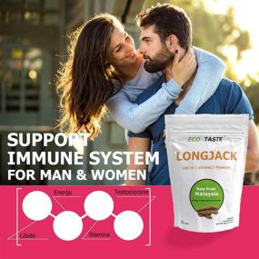 img 1 attached to 🌱 Premium Longjack Powder: 100 to 1 Tongkat Ali Root Extract - Natural T-Booster, Pure & Additive-Free, 60g