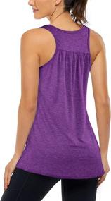 img 2 attached to 🏋️ Cestyle Women's Workout Sports Yoga Racerback Tank Tops with Built-in Bra: Stylish Activewear for Enhanced Performance