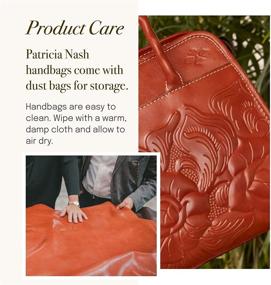 img 1 attached to Patricia Nash Lanza Leather Crossbody Bag: Stylish Women's Crossbody Purse & Clutch