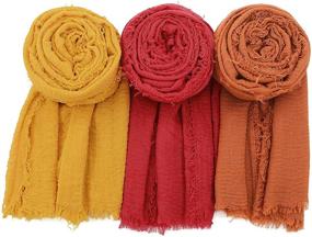 img 4 attached to Zando Travel Turbans Headwraps Lightweight Women's Accessories in Scarves & Wraps